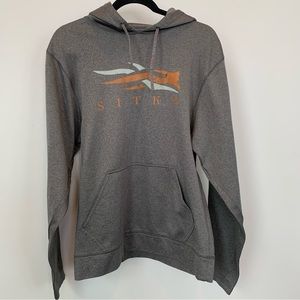 Sitka Men's Gray Logo Hoodie
